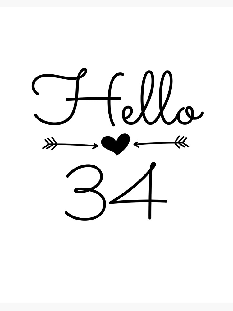 Hello 36 Birthday, Birthday 36h Birthday Tee Photographic Print for Sale  by Mrpmizer