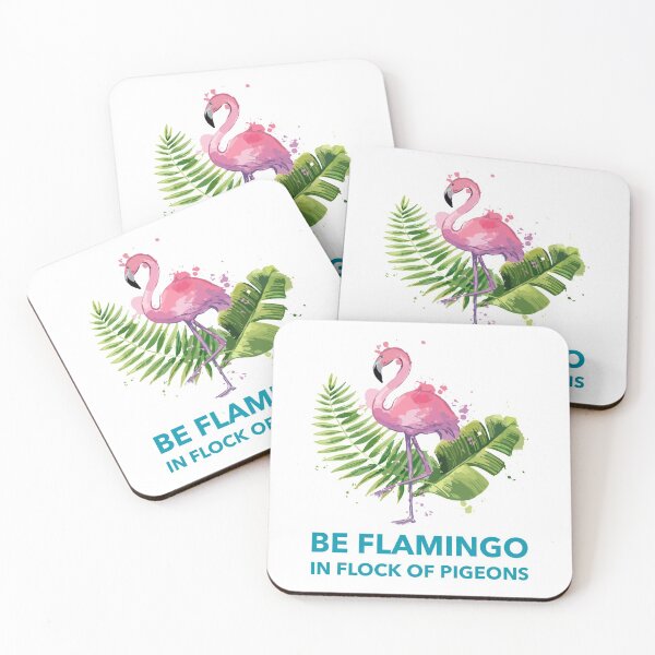 Item preview, Be Flamingo in Flock of Pigeons designed and sold by FreeUniqueEqaul.