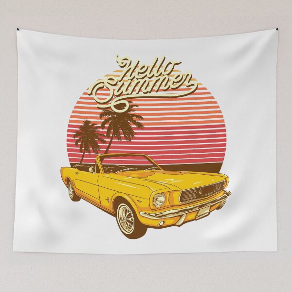 Item preview, Hello Summer Retro designed and sold by Vector Scout Lab.