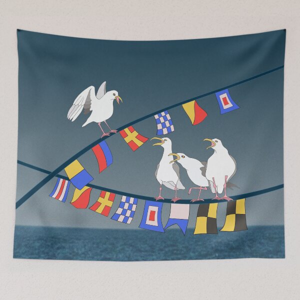 Item preview, Gulls and Flags designed and sold by colemanco.