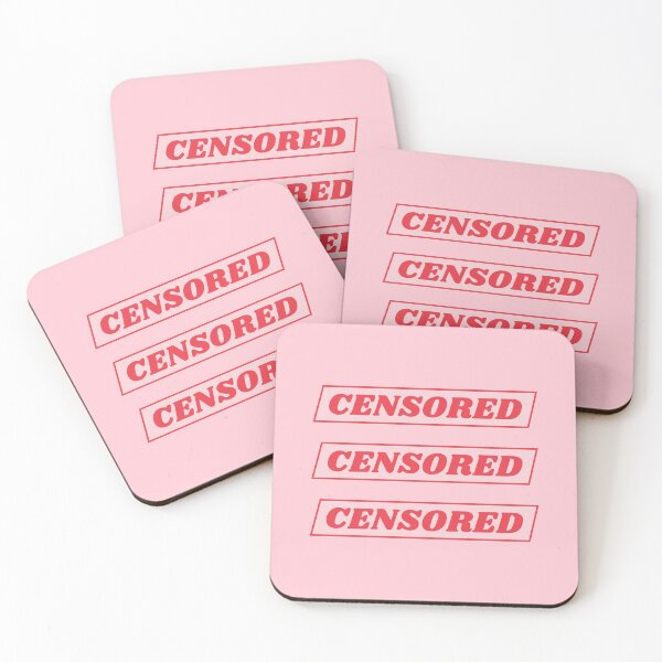 Item preview, Censored in red designed and sold by lettersbysid.