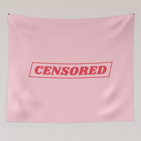 Item preview, Censored in red designed and sold by lettersbysid.
