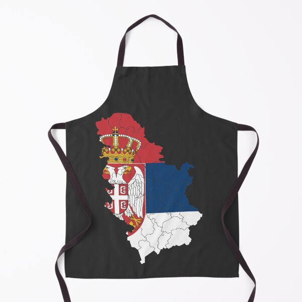 Item preview, Serbia Flag Map with regions designed and sold by Alo.