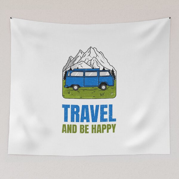Item preview, Travel And Be Happy designed and sold by OnepixArt.