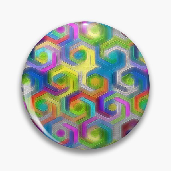 Item preview, Colorful Hexagons designed and sold by bloomingvine.