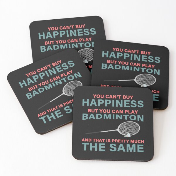 Item preview, You Can't Buy Happiness But You Can Play Badminton-Funny Badminton Racket Gift Ideas designed and sold by leo121687.