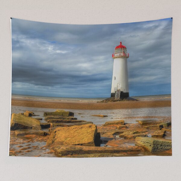 Item preview, Talacre Lighthouse Point of Ayre Flintshire Wales designed and sold by AJEvans.