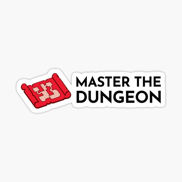 Master The Dungeon Logo Sticker
