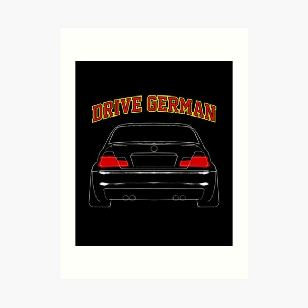 Bmw M Art Prints Redbubble - bmw e36 m3 drift roblox