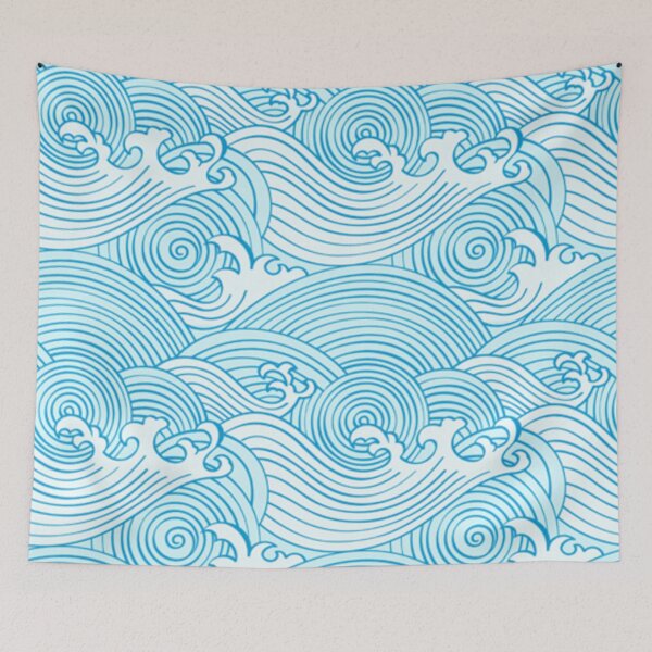 Item preview, Blue Ocean Waves designed and sold by Turkdesigner.