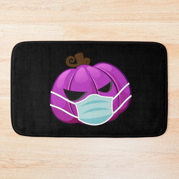 Item preview, Halloween Pumpkin Wearing Face Mask Purple designed and sold by denisetees.