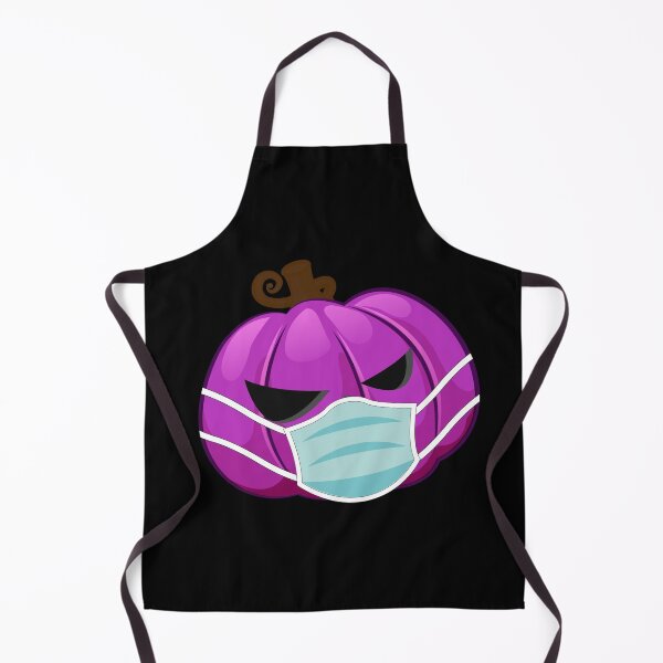 Item preview, Halloween Pumpkin Wearing Face Mask Purple designed and sold by denisetees.
