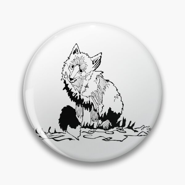 Item preview, Hand drawn- Fox Ink Doodle designed and sold by Meg "doodle"  Gulledge.