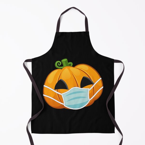 Item preview, Halloween Pumpkin Wearing Face Mask Light Orange designed and sold by denisetees.