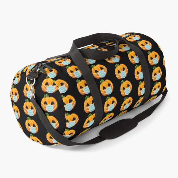 Item preview, Halloween Pumpkin Wearing Face Mask Light Orange designed and sold by denisetees.
