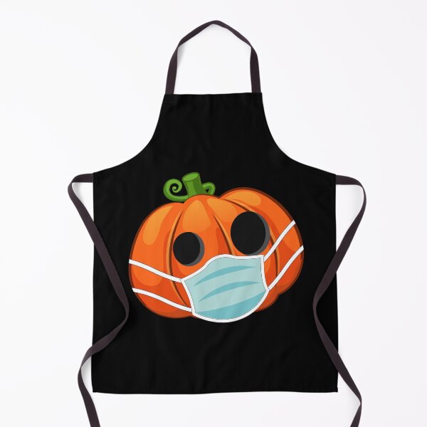 Item preview, Halloween Pumpkin Wearing Face Mask Dark Orange designed and sold by denisetees.