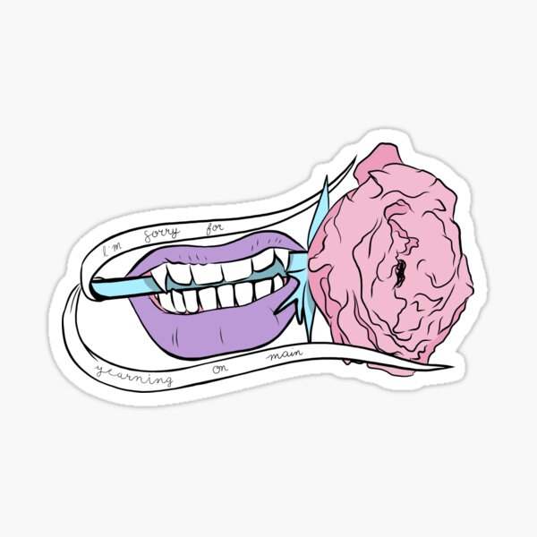 Vampire & Rose Sticker