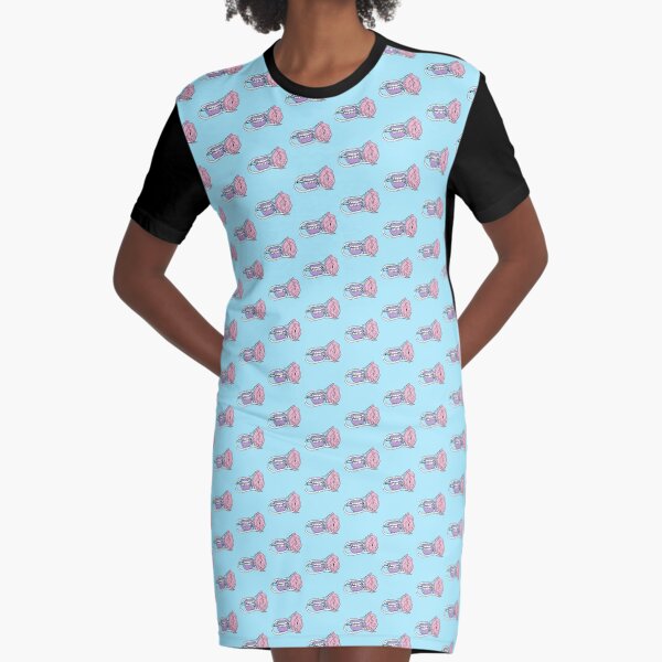 Vampire & Rose Graphic T-Shirt Dress