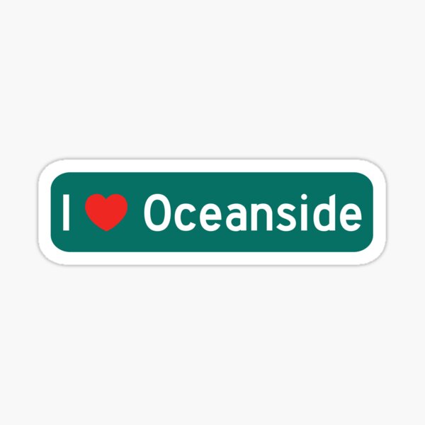 Item preview, I Love Oceanside! designed and sold by DoodleDashCollective.