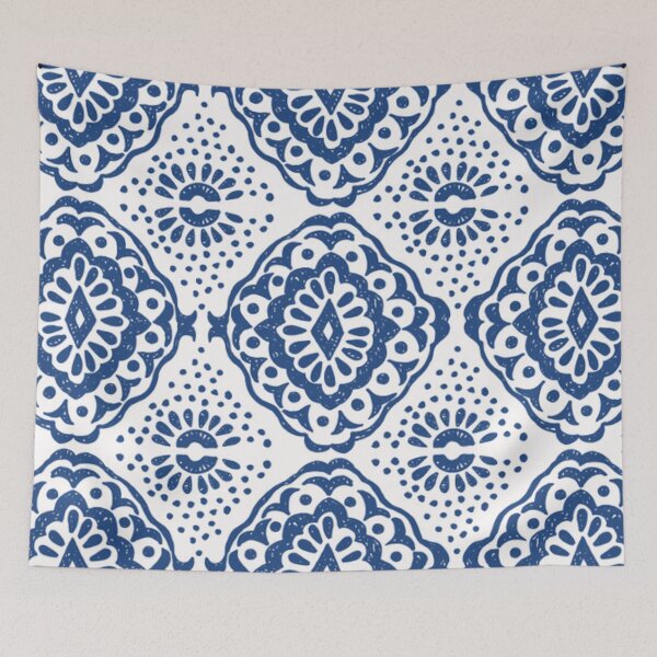 Item preview, Blue and White Portuguese Tile designed and sold by Turkdesigner.