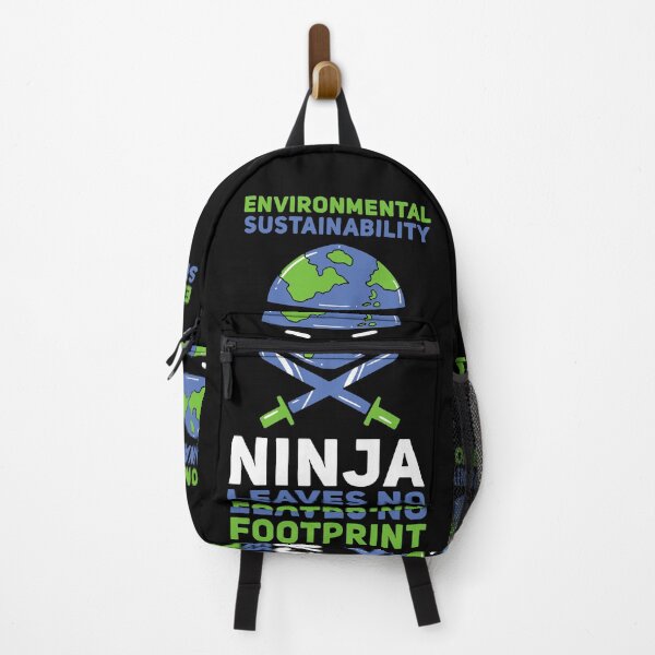 Item preview, Environmental Sustainability Ninja Leaves No Footprint designed and sold by Sandra78.