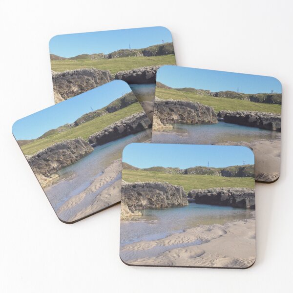 Item preview, Machir Bay rock pools Islay designed and sold by Simply The West Prints.