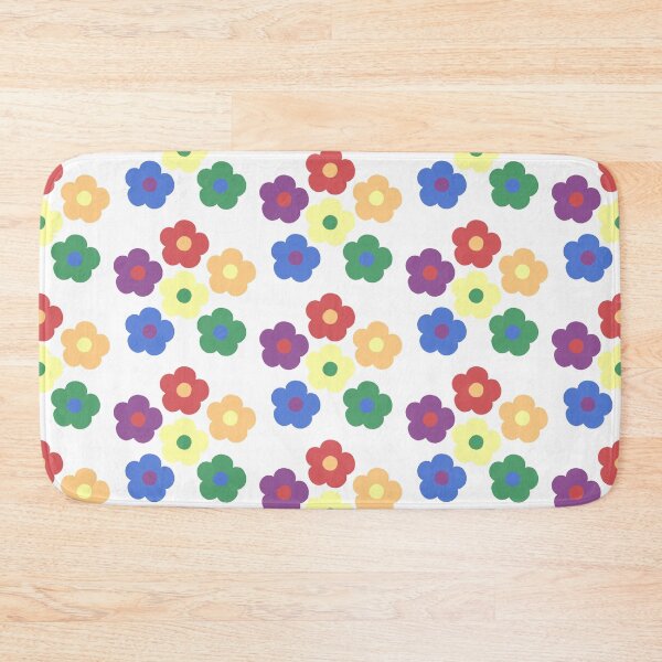 Item preview, Bib Flower of Bib Flowers in Muted Retro Colors on White designed and sold by CottoVerdi.