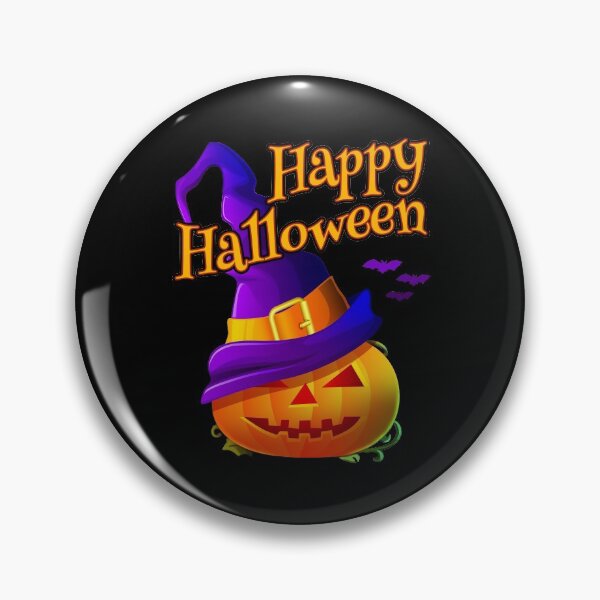 Item preview, Happy Halloween Violet Witch Hat  & Pumpkin  designed and sold by aronia.