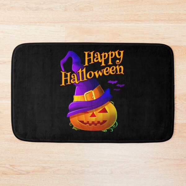 Item preview, Happy Halloween Violet Witch Hat  & Pumpkin  designed and sold by aronia.