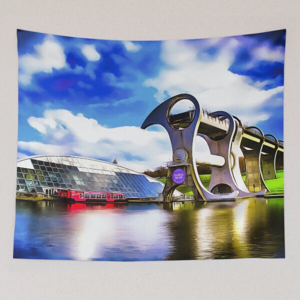 Item preview, The Falkirk Wheel (Painting) designed and sold by cmphotographs.
