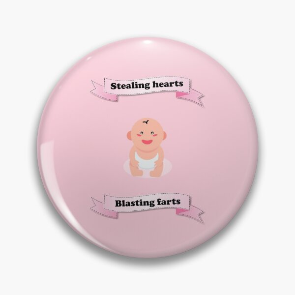 Item preview, Stealing hearts and blasting farts cute baby pink straight banner designed and sold by Deegital18.