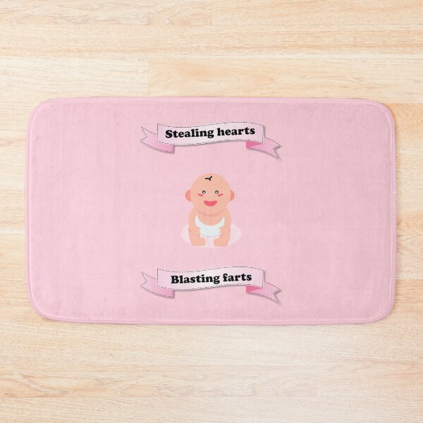 Item preview, Stealing hearts and blasting farts cute baby pink straight banner designed and sold by Deegital18.