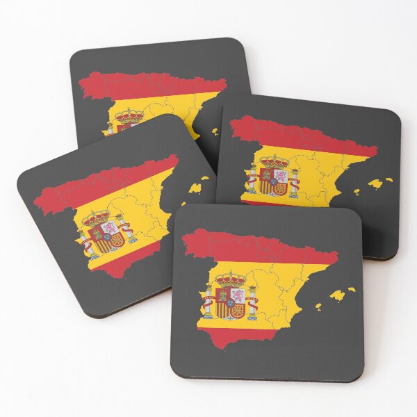 Item preview, Spain Flag Map with regions designed and sold by Alo.