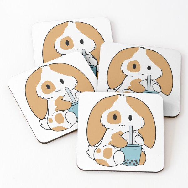 Artikelvorschau, Spotted Brown Bunny Blue Bubble Tea entworfen und verkauft von BiscuitSnack.