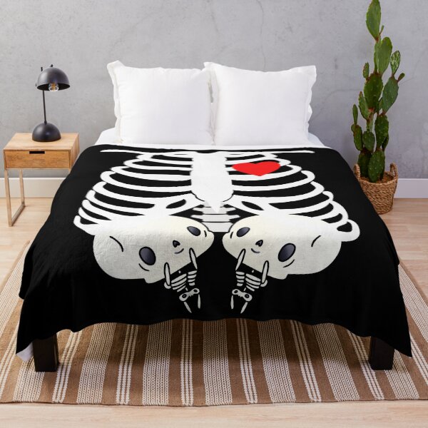 Item preview, Baby Twins Skeleton Ribcage - Pregnant Halloween designed and sold by K-icon.