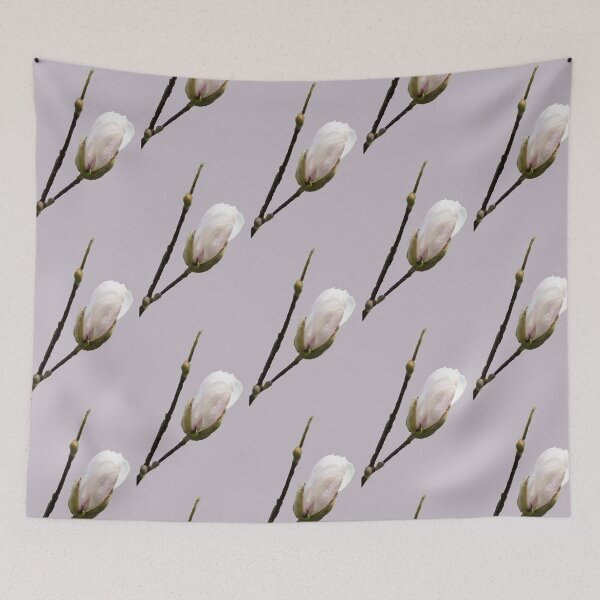 Item preview, White Merrill Loebner Magnolia Bud designed and sold by mljdwhite.