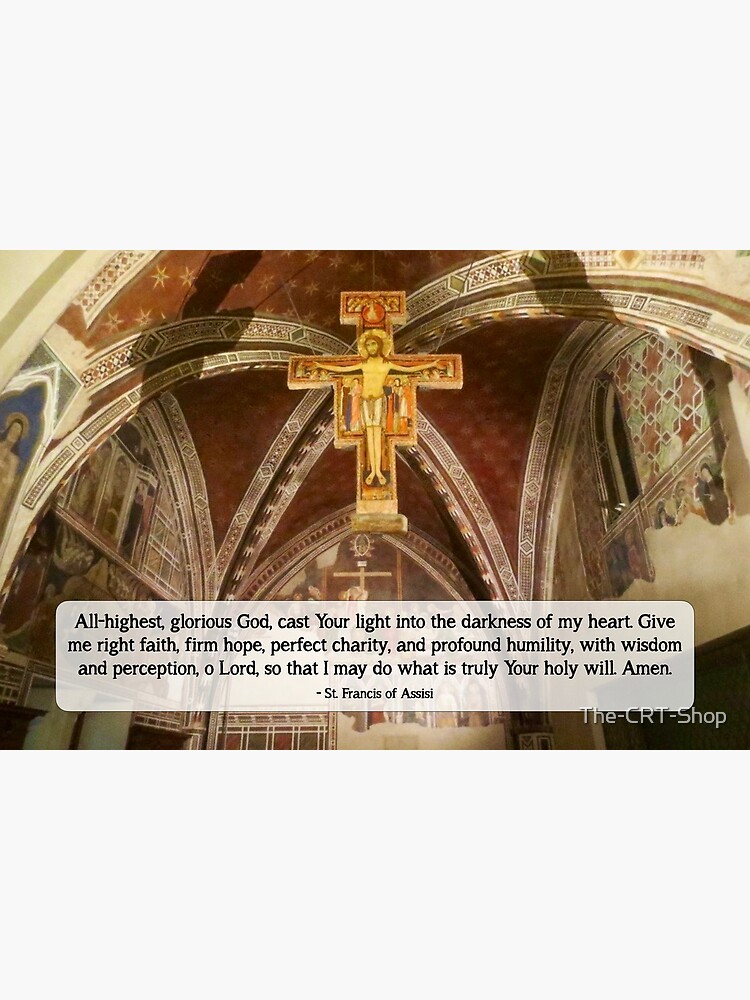 San Damiano Cross with St. Francis Prayer - 1 by The-CRT-Shop