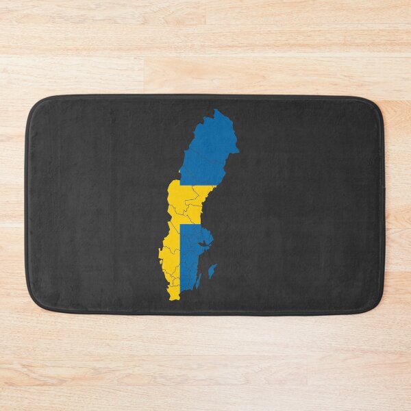 Item preview, Sweden Flag Map with regions designed and sold by Alo.