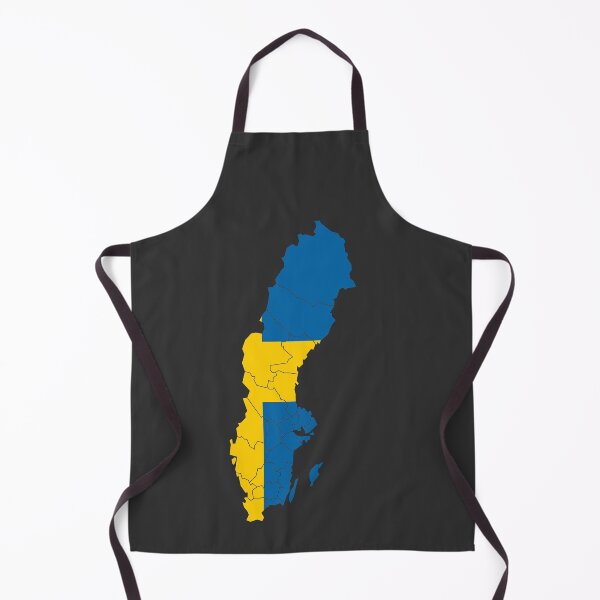 Item preview, Sweden Flag Map with regions designed and sold by Alo.