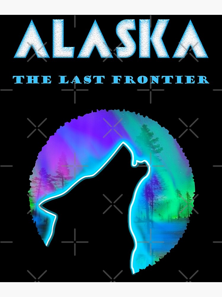 Cool Alaska Northern Lights T-Shirt Crawling Wild Wolf Cool Alaska Northern Lights T-Shirt Crawling Wild Wolf