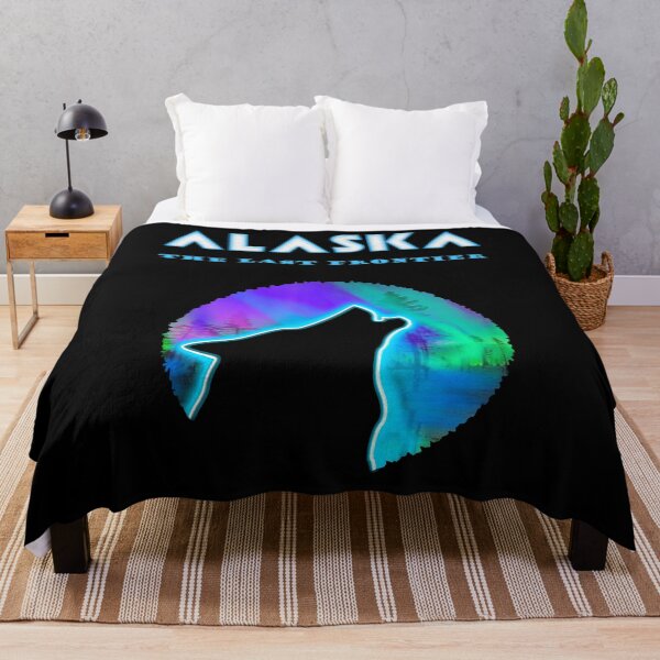 Item preview, Alaska The Last Frontier Crawling Wild Wolf designed and sold by aronia.