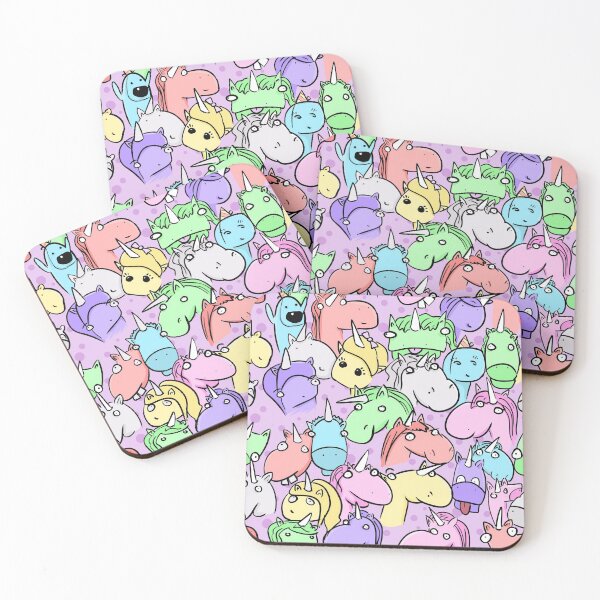 Item preview, Cute pink unicorn seamless design designed and sold by KelticDesigns.