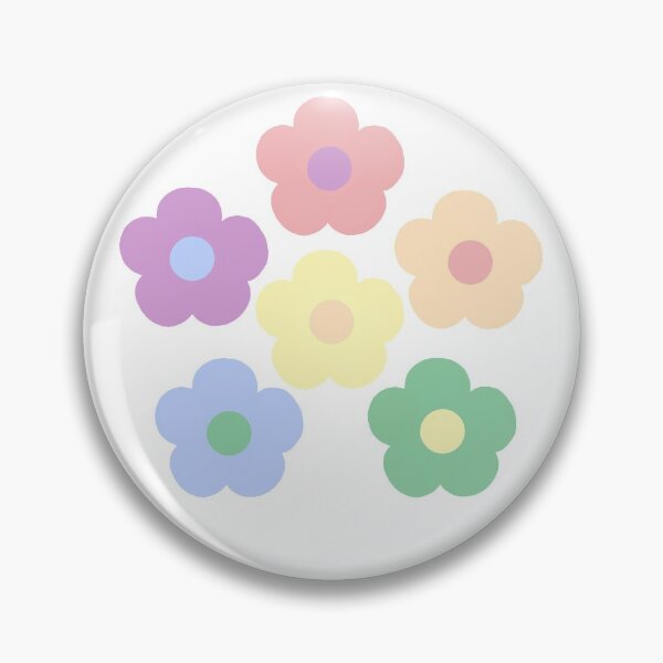 Item preview, Bib Flower of Bib Flowers in Pastel Retro Colors on White designed and sold by CottoVerdi.