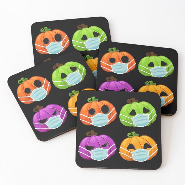 Item preview, Halloween Pumpkins Wearing Face Masks Group designed and sold by denisetees.
