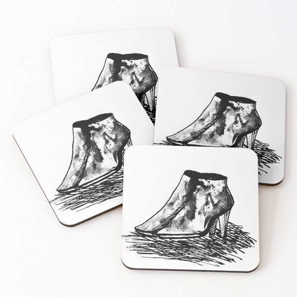 Artikelvorschau, High Heel Schuhe Tinte Illustration entworfen und verkauft von DaryaGeft.