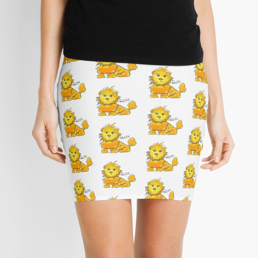 WatZit Enchanted Mythical Creature Yellow Mini Skirt