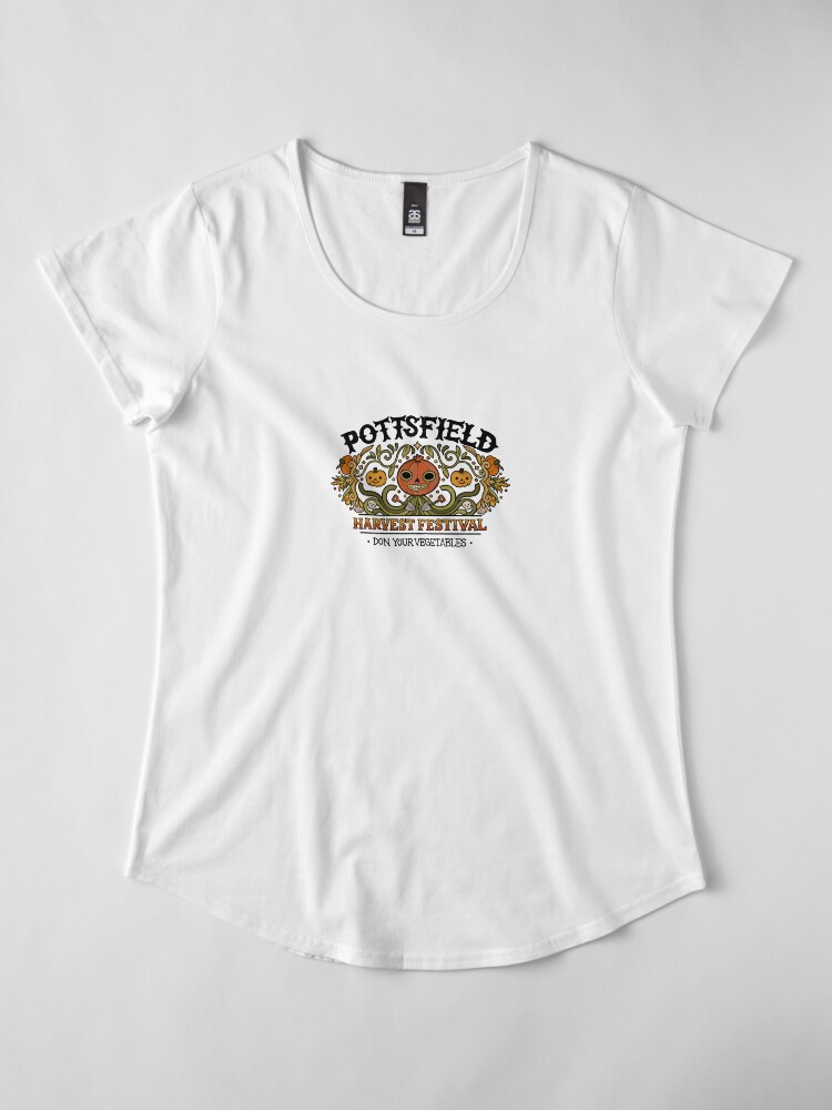 Alternate view of Pottsfield Harvest Festival Premium Scoop T-Shirt