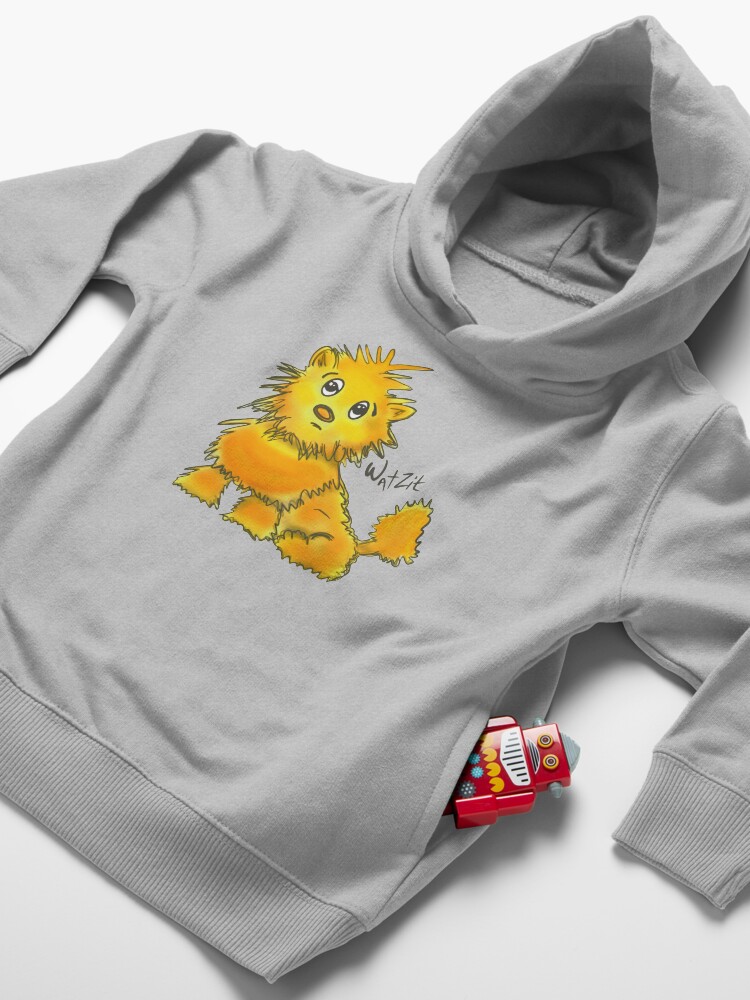 Alternate view of WatZit Enchanted Mythical Creature Yellow Toddler Pullover Hoodie