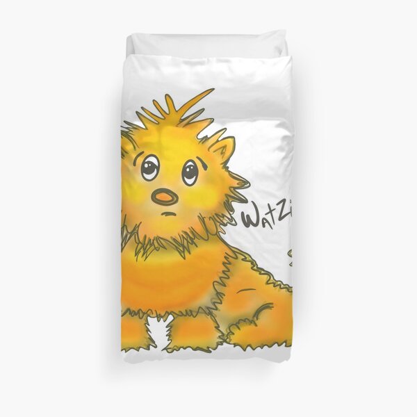 WatZit Enchanted Mythical Creature Yellow Duvet Cover