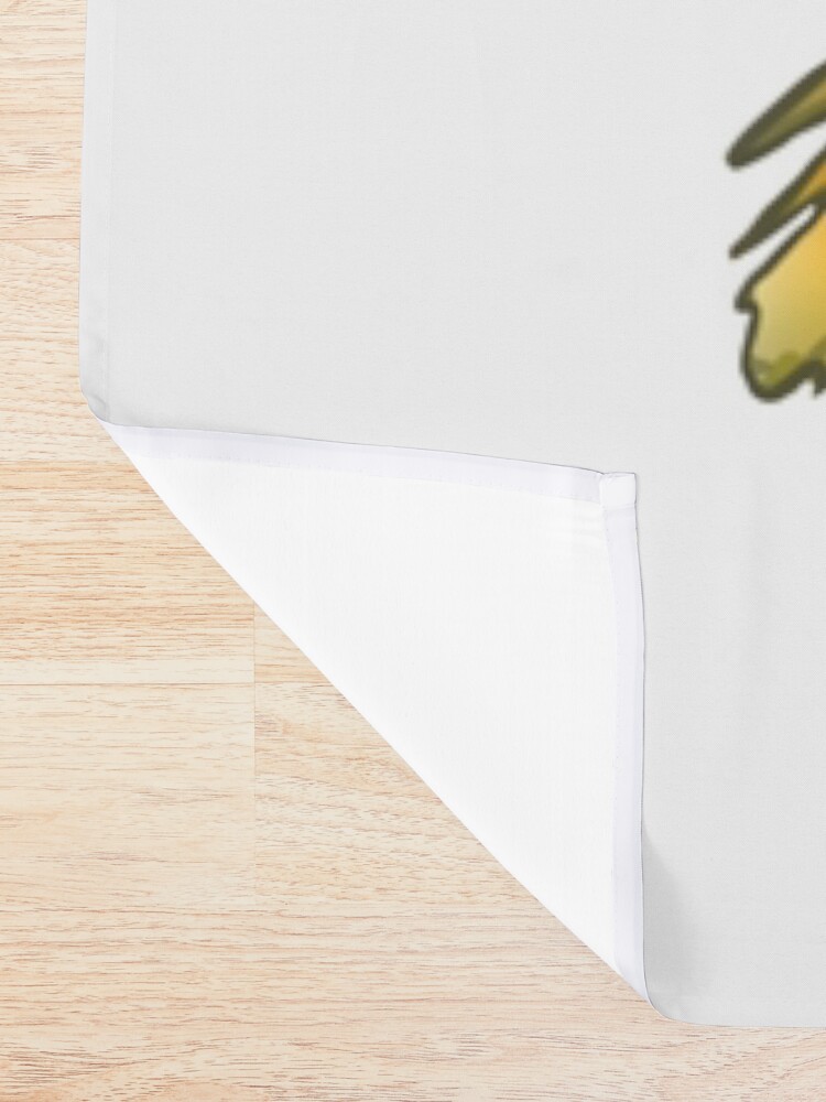 Alternate view of WatZit Enchanted Mythical Creature Yellow Shower Curtain